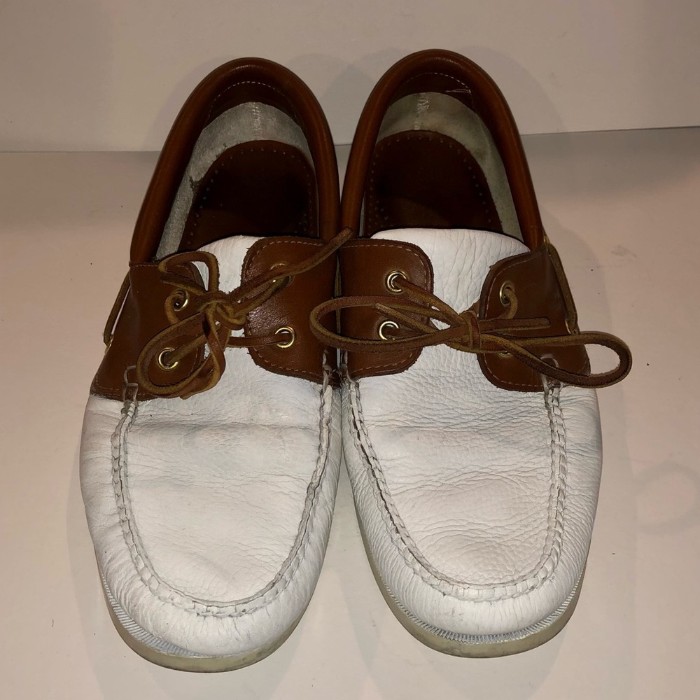 Brooks Brothers Saddle/White Boat Shoes